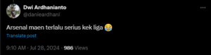 ARSENAL TERLALU SERIUS